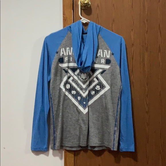 Youth Large American Fighter Long Sleeve T-Shirt - Picture 2 of 5